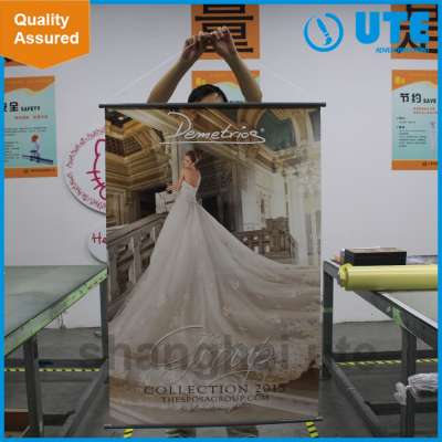 Polyester Hanging Printing Fabric Banner for advertising